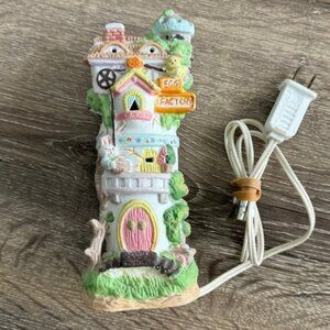 Pacific Rim Easter UL Porcelain Hi-Town Village Egg Factory #66561.